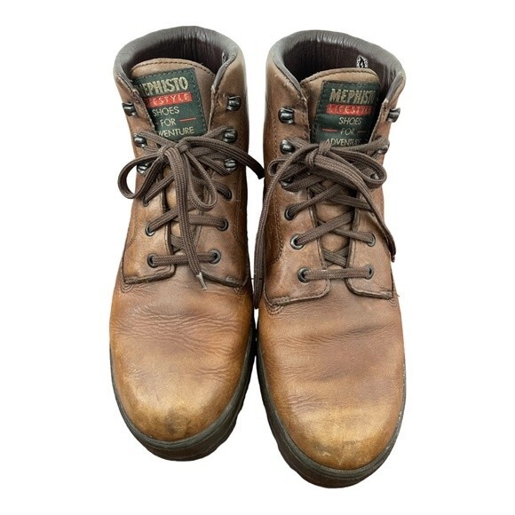 Mephisto Mens Lifestyle Brown Slacker Leather Hiking Boot Grunge Gorpcore 10.5 - Picture 1 of 12